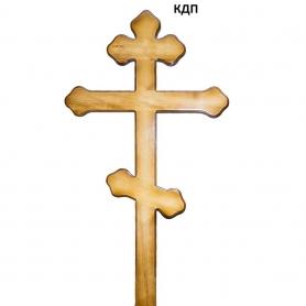 Крест деревянный полированный светлый 100мм